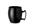 Mug en alu avec poignée géométrique d'une capacité de 540 ml couleur noir