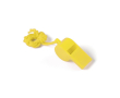 Sifflet avec cordon assorti pour le porter autour du cou couleur jaune