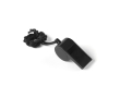 Sifflet avec cordon assorti pour le porter autour du cou couleur noir