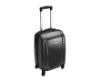 Valise trolley à roulettes, cadenas et plaque métallique couleur noir