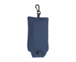 Sac à provisions pliable en polyester 190T avec mousqueton couleur bleu