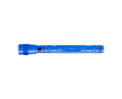 Lampe torche rétractable en aluminium avec 3 LED, 55cm couleur bleu