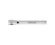 Lampe torche rétractable en aluminium avec 3 LED, 55cm couleur argenté