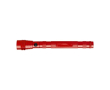 Lampe torche rétractable en aluminium avec 3 LED, 55cm couleur rouge