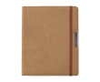 Porte-documents A4 polyvalent en liège et cuir synthétique couleur marron