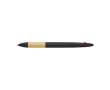 Stylo stylet en plastique et bambou, encre 3 couleurs couleur noir