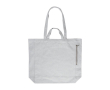 Sac en coton recyclé avec zip latéral et double poignée couleur gris