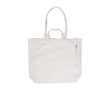 Sac en coton recyclé avec zip latéral et double poignée couleur kaki