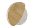 Coupe-pizza en bambou avec lame en acier inoxydable couleur marron