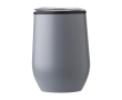 Verre en acier inoxydable, mat, couvercle à pression 300ml couleur gris