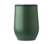 Verre en acier inoxydable, mat, couvercle à pression 300ml couleur vert foncé