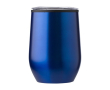 Verre en acier inoxydable, mat, couvercle à pression 300ml couleur bleu