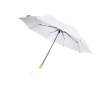Parapluie manuel 8 panneaux pliable en polyester recyclé Ø96 couleur blanc
