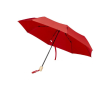 Parapluie manuel 8 panneaux pliable en polyester recyclé Ø96 couleur rouge