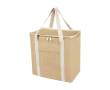 Grand sac isotherme en jute avec poche frontale 300 g/m² couleur naturel
