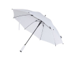Parapluie automatique en pongé recyclé avec 8 panneaux Ø85 couleur blanc