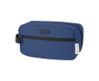 Vanity-case en coton recyclé GRS à plaque en métal 330 g/m² couleur bleu marine