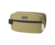 Vanity-case en coton recyclé GRS à plaque en métal 330 g/m² couleur vert