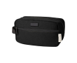 Vanity-case en coton recyclé GRS à plaque en métal 330 g/m² couleur noir