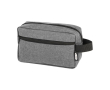 Vanity-case de voyage, polyester recyclé, grand compartiment couleur gris