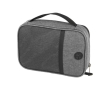 Pochette en RPET avec mousqueton pour gadgets électroniques couleur gris