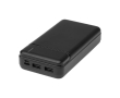 Batterie externe en matière recyclée longue durée 20 000 mAh couleur noir