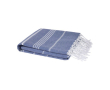 Serviette en coton de hammam légère et absorbante 150 g/m² couleur bleu marine