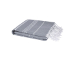Serviette en coton de hammam légère et absorbante 150 g/m² couleur gris