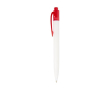 Stylo bicolore en plastique marin recyclé à encre noire couleur rouge