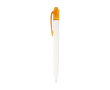 Stylo bicolore en plastique marin recyclé à encre noire couleur orange