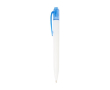 Stylo bicolore en plastique marin recyclé à encre noire couleur bleu