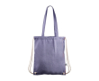 Sac ficelle et à dos 2-en-1 en coton Fairtrade 140g/m² couleur bleu