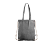 Sac ficelle et à dos 2-en-1 en coton Fairtrade 140g/m² couleur noir