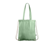 Sac ficelle et à dos 2-en-1 en coton Fairtrade 140g/m² couleur vert