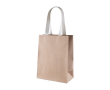 Sac cadeau en papier kraft à anses courtes en coton 150g/m² couleur beige