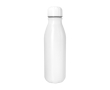 Bouteille en aluminium recyclé coloré, bouchon assorti 550ml couleur blanc
