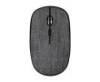 Souris sans fil avec revêtement en polyester recyclé texturé couleur gris