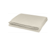 Plaid en polyester à bordure brodée assortie 150g/m² couleur naturel