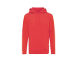 Sweat en coton biologique et recyclé 340g/m2 Iqoniq Jasper couleur rouge