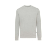 Sweat chiné en coton biologique 340 g/m2 Iqoniq Denali couleur gris clair chiné