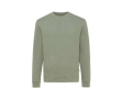 Sweat chiné en coton biologique 340 g/m2 Iqoniq Denali couleur vert chiné