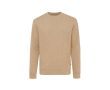 Sweat chiné en coton biologique 340 g/m2 Iqoniq Denali couleur marron clair