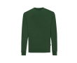 Sweat col rond en coton écologique 340 g/m2 Iqoniq Zion couleur vert foncé