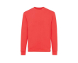 Sweat col rond en coton écologique 340 g/m2 Iqoniq Zion couleur rouge