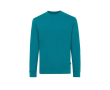 Sweat col rond en coton écologique 340 g/m2 Iqoniq Zion couleur turquoise