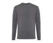 Sweat col rond en coton écologique 340 g/m2 Iqoniq Zion couleur gris foncé