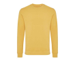 Sweat col rond en coton écologique 340 g/m2 Iqoniq Zion couleur jaune