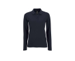 Polo manches longues femme 100% coton 180 g/m2 SOL'S Perfect couleur bleu marine
