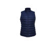 Doudoune fine sans manche pour les femmes SOL'S Wilson BW couleur bleu marine