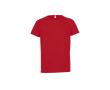 T-shirt imprimé avec logo pour enfant couleur rouge